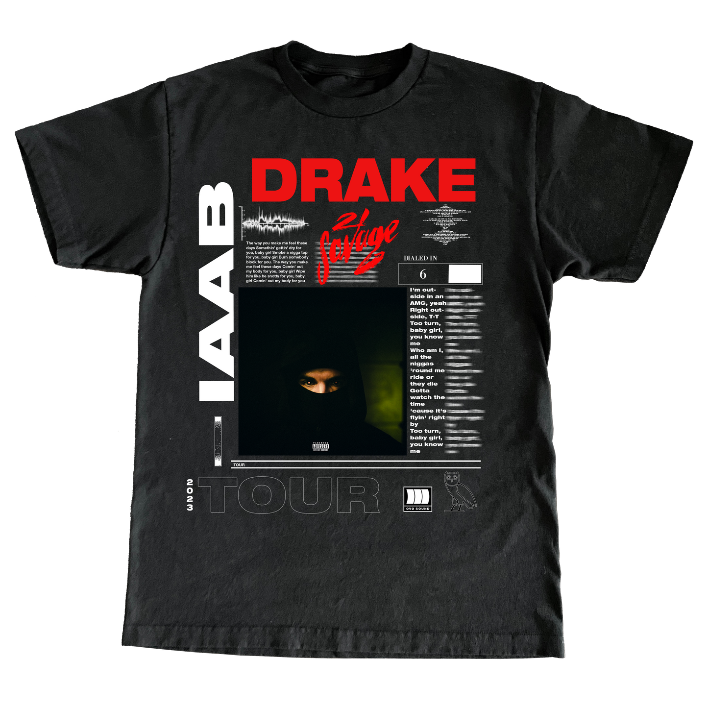Drake IAAB Tour custom T-shirt