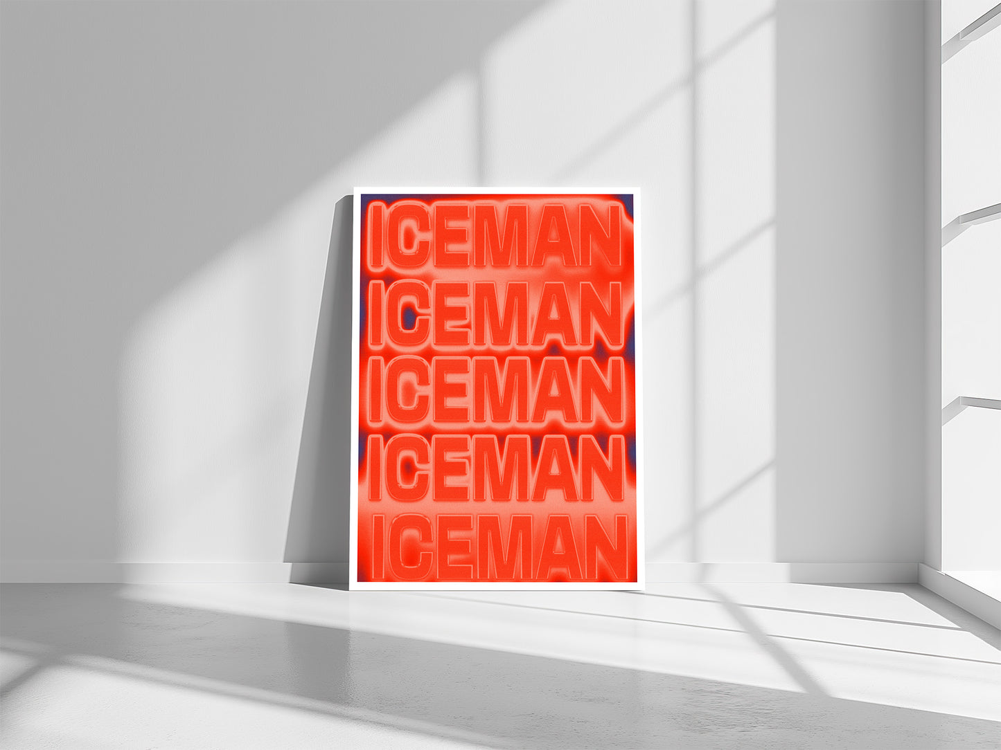 ICEMAN GRADIENT POSTER