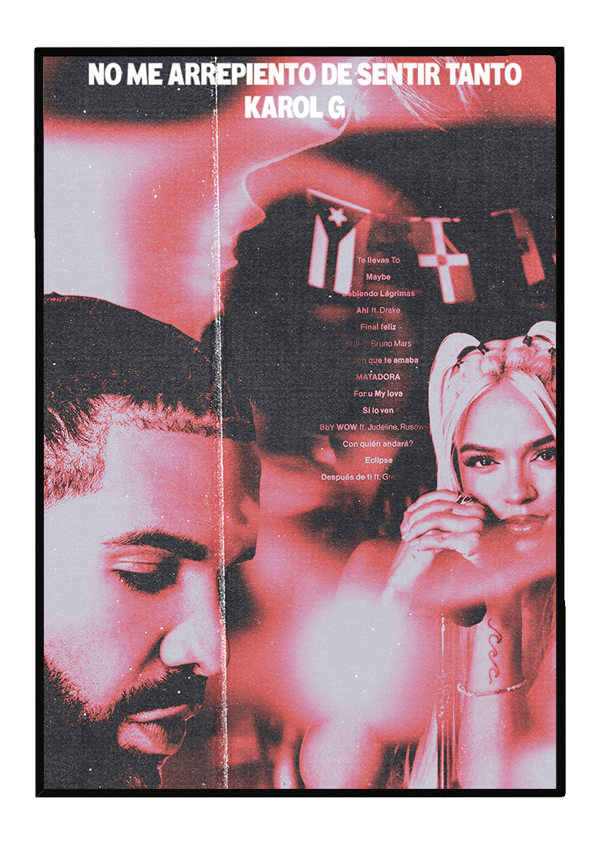 DRAKE & KAROL G  POSTER (Limited Stock)
