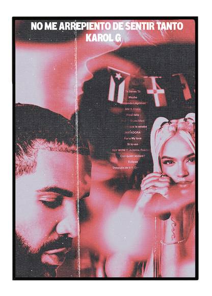 DRAKE & KAROL G  POSTER (Limited Stock)